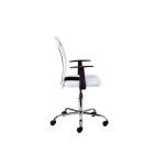 Paris Prix Fauteuil De Bureau "Gaspard" 89-99cm Blanc & Noir