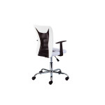 Paris Prix Fauteuil De Bureau "Gaspard" 89-99cm Blanc & Noir