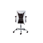Paris Prix Fauteuil De Bureau "Gaspard" 89-99cm Blanc & Noir
