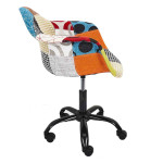 Paris Prix Fauteuil De Bureau "Patchwork" 86cm Multicolore