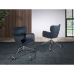 Paris Prix Fauteuil De Bureau Pivotant "Boris" 80cm Bleu Marine