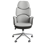 Paris Prix Fauteuil De Bureau Pivotant "Greg" 118cm Gris Clair