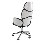 Paris Prix Fauteuil De Bureau Pivotant "Greg" 118cm Gris Clair