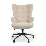 Paris Prix Fauteuil De Bureau Tissu Bouclette "Verner" 96cm Beige