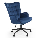 Paris Prix Fauteuil De Bureau Velours "Verner" 96cm Bleu