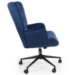 Paris Prix Fauteuil De Bureau Velours "Verner" 96cm Bleu