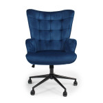 paris prix Fauteuil de Bureau Velours "Verner" 96cm Bleu