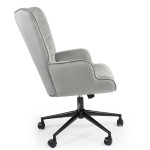 Paris Prix Fauteuil De Bureau Velours "Verner" 96cm Gris
