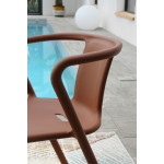 Paris Prix Fauteuil De Jardin Empilable "Diego" 72cm Terracotta