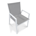paris prix Fauteuil de Jardin Empilable "Floride" 86cm Blanc