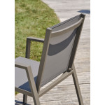 Paris Prix Fauteuil De Jardin Empilable "Floride" 86cm Quartz