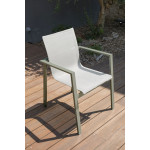 Paris Prix Fauteuil De Jardin Empilable "Miami" 84cm Kaki