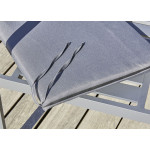 Paris Prix Fauteuil De Jardin Empilable "Pelosa" 85cm Gris Anthracite