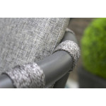 Paris Prix Fauteuil De Jardin Empilable "Pilat" 76cm Gris Anthracite