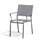 Paris Prix Fauteuil De Jardin Empilable "Stockholm" 84cm Gris Anthracite