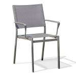 paris prix Fauteuil de Jardin Empilable "Stockholm" 84cm Gris Anthracite