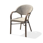 Paris Prix Fauteuil De Jardin Empilable "Ushuaia" 85cm Marron