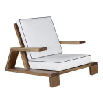 paris prix Fauteuil de Jardin en Bois "Daria" 100cm Marron