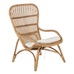 Paris Prix Fauteuil De Jardin En Rotin "Ella" 131cm Naturel