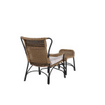 Paris Prix Fauteuil De Jardin "Loreto" 98cm Naturel & Noir
