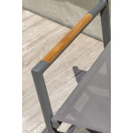 Paris Prix Fauteuil De Jardin Pliant "Honfleur" 88cm Gris Anthracite