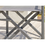 Paris Prix Fauteuil De Jardin Pliant "Honfleur" 88cm Gris Anthracite