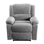 Paris Prix Fauteuil De Relaxation Electrique Microfibre "Ota" 96cm Gris