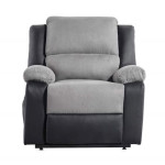 Paris Prix Fauteuil De Relaxation Electrique "Ota" 96cm Noir & Gris