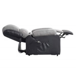 Paris Prix Fauteuil De Relaxation Electrique "Ota" 96cm Noir & Gris