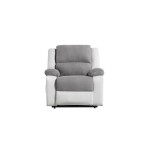 Paris Prix Fauteuil De Relaxation Électrique "Ottawa" 98cm Gris & Blanc