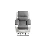 Paris Prix Fauteuil De Relaxation Électrique "Ottawa" 98cm Gris & Blanc