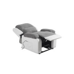 Paris Prix Fauteuil De Relaxation Électrique "Ottawa" 98cm Gris & Blanc