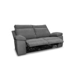 Paris Prix Fauteuil De Relaxation Électrique "Tedesco" 110cm Gris