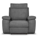 paris prix Fauteuil de Relaxation Électrique "Tedesco" 110cm Gris