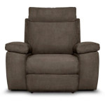 paris prix Fauteuil de Relaxation Électrique "Tedesco" 110cm Taupe