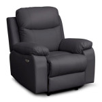 paris prix Fauteuil de Relaxation Électrique "Tonaga" 100cm Gris Foncé