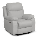 paris prix Fauteuil de Relaxation Électrique "Tonaga" 100cm Gris Clair