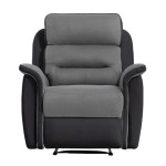 Paris Prix Fauteuil De Relaxation "Kato" 100cm Noir & Gris