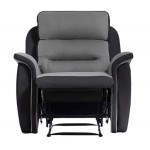 Paris Prix Fauteuil De Relaxation "Kato" 100cm Noir & Gris