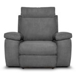 paris prix Fauteuil de Relaxation Manuel "Tedesco" 110cm Gris