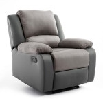 paris prix Fauteuil de Relaxation Microfibre "Polo" 96cm Gris Clair
