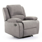paris prix Fauteuil de Relaxation Microfibre "Polo" 96cm Gris