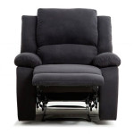 Paris Prix Fauteuil De Relaxation Microfibre "Polo" 96cm Noir