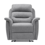 Paris Prix Fauteuil De Relaxation Tissu "Kato" 100cm Gris