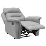 Paris Prix Fauteuil De Relaxation Tissu "Kato" 100cm Gris