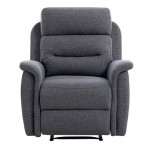Paris Prix Fauteuil De Relaxation Tissu "Kato" 100cm Gris Foncé