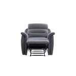Paris Prix Fauteuil De Relaxation Tissu "Kato" 100cm Gris Foncé