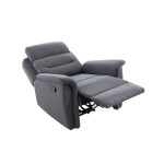 Paris Prix Fauteuil De Relaxation Tissu "Kato" 100cm Gris Foncé