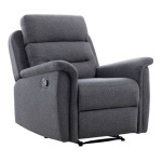 paris prix Fauteuil de Relaxation Tissu "Kato" 100cm Gris Foncé