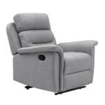 paris prix Fauteuil de Relaxation Tissu "Kato" 100cm Gris